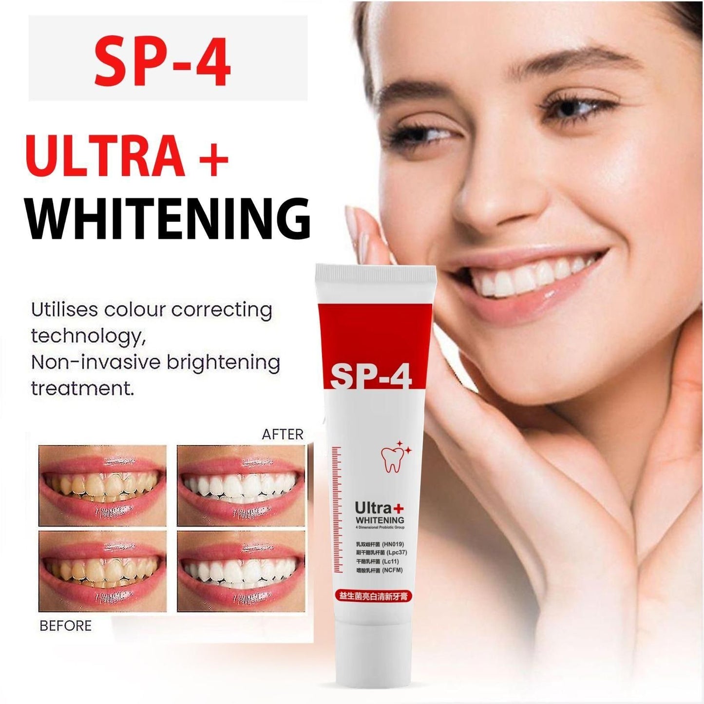 SP-4 Brightening & Stain Removing Toothpaste (PACK OF 2)
