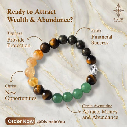 Pure 24 Caret Crystal Money Magnet Bracelet (Pack of 2)